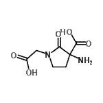 CAS#: 153931-38-5, 3-Amino-1-(Carboxymethyl)-2-Oxo-3-Pyrrolidinecarboxylic Acid