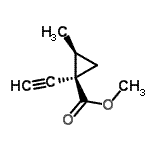 CAS 登录号：153943-62-5， 甲基(1R,2S)-1-乙炔基-2-甲基环丙烷羧酸酯