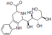 CAS 登录号：154204-09-8， 1-[(1S,2R,3S,4R)-1,2,3,4,5-五羟基戊基]-2,3,4,9-四氢-1H-吡啶并[5,4-b]吲哚-3-羧酸