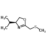 CAS 登录号：154260-41-0， (4S)-4-异丙基-2-[(甲硫基)甲基]-4,5-二氢-1,3-恶唑