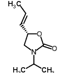 CAS 登录号：154475-75-9， (5S)-3-异丙基-5-[(1E)-1-丙烯-1-基]-1,3-恶唑烷-2-酮