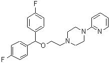 CAS 登录号：154558-38-0， 1-{2-[二(4-氟苯基)甲氧基]乙基}-4-(2-吡啶基)哌嗪