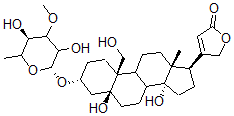 CAS#: 15465-83-5, 3beta-[(3-O-Methyl-6-Deoxy-beta-D-Glucopyranosyl)Oxy]-5,14,19-Trihydroxy-5beta-Card-20(22)-Enolide