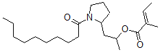 CAS 登录号:154887-98-6, 1-(1-癸酰吡咯烷-2-基)丙-2-基(E)-2-甲基丁-2-烯酸酯