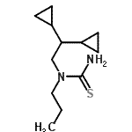 CAS 登录号：155047-74-8， 1-(2,2-二环丙基乙基)-1-丙硫基脲