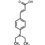 CAS 登录号：1552-97-2， (2E)-3-[4-(二乙基氨基)苯基]丙烯酸