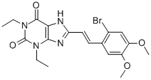 CAS#: 155271-52-6, 8-[(E)-2-(2-Bromo-4,5-Dimethoxyphenyl)Ethenyl]-1,3-Diethyl-7H-Purine-2,6-Dione