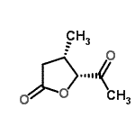CAS 登录号：155322-90-0， (4S,5R)-5-乙酰基-4-甲基二氢-2(3H)-呋喃酮