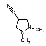 CAS#: 155429-87-1, 1,2-Dimethyl-4-Pyrazolidinecarbonitrile