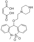 CAS#: 155444-13-6, 6,11-Dihydro-6-Methyl-11-(2-(1-Piperazinyl)Ethoxy)-Dibenzo(c,f)(1,2)Thiazepine 5,5-Dioxide (Z)-2-Butenedioate (1:1)