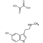 CAS 登录号：15558-50-6， 3-[2-(甲基氨基)乙基]-1H-吲哚-5-醇草酸盐(1:1)