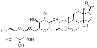 CAS#: 155740-22-0, (3beta,14beta)-3-[(6-O-beta-D-Glucopyranosyl-beta-D-Glucopyranosyl)Oxy]-14-Hydroxy-Pregn-5-En-20-One