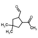 CAS 登录号：155785-06-1， 2-乙酰基-4,4-二甲基环戊烷甲醛
