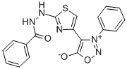 CAS#: 155811-65-7, N-[[4-(2-Oxido-4-Phenyl-5H-1,2,4-Oxadiazol-2-Ium-3-Yl)-1,3-Thiazol-2-Yl]Imino]Benzamide