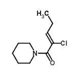 CAS 登录号：156002-14-1， (2Z)-2-氯-1-(1-哌啶基)-2-戊烯-1-酮
