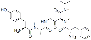 CAS 登录号：156125-05-2， (2S)-N-[2-[[(2R)-2-[[(2S)-2-氨基-3-(4-羟基苯基)丙酰]氨基]丙酰]氨基]乙酰基]-2-甲基氨基-3-苯基-N-[2-(丙-2-基氨基)乙酰基]丙酰胺