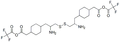 CAS 登录号：156143-99-6， 2-[4-[2-氨基-3-[2-氨基-3-[4-(羧甲基)环己基]丙基]二硫基丙基]环己基]乙酸;2,2,2-三氟乙酸