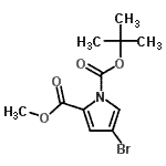 CAS#: 156237-78-4, 2-Methyl 1-(2-Methyl-2-Propanyl) 4-Bromo-1H-Pyrrole-1,2-Dicarboxylate