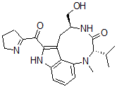 CAS#: 156312-08-2, (2S-(2R*,5R*))-7-((3,4-Dihydro-2H-Pyrrol-5-Yl)Carbonyl)-1,2,4,5,6,8-Hexahydro-5-(Hydroxymethyl)-1-Methyl-2-(1-Methylethyl)-3H-Pyrrolo(4,3,2-gh)-1,4-Benzodiazonin-3-One