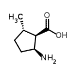 CAS 登录号：156406-14-3， (1R,2S,5S)-2-氨基-5-甲基环戊烷羧酸
