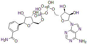 CAS#: 156724-91-3, [(2R,3S,4R,5R)-5-(6-Aminopurin-9-Yl)-3,4-Dihydroxyoxolan-2-Yl]Methyl [[(2R,3S,4R,5S)-5-(3-Carbamoylphenyl)-3,4-Dihydroxyoxolan-2-Yl]Methoxy-Hydroxyphosphoryl] Hydrogen Phosphate