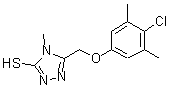 CAS#: 156867-73-1, 5-[(4-Chloro-3,5-Dimethylphenoxy)Methyl]-4-Methyl-4H-1,2,4-Triazole-3-Thiol