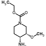 CAS 登录号：156970-98-8， 乙基(3S,4R)-4-氨基-3-甲氧基-1-哌啶羧酸酯