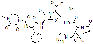 CAS 登录号：157044-21-8， 哌拉西林-三唑巴坦组合物