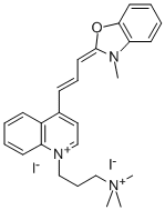CAS#: 157199-62-7, 1-Propenyl]-1-[3-(Trimethylammonio) Propyl]-4-[3-(3-Methyl-2(3H)-Benzoxazolylidene)-Quinolinium Diiodide
