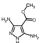 CAS 登录号：1572-13-0， 甲基3,5-二氨基-1H-吡唑-4-羧酸酯