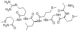 CAS#: 157203-83-3, L-Alanyl-L-methionylglycyl-L-methionyl-L-leucyl-L-arginyl-L-Methioninamide