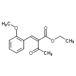 CAS 登录号：15725-24-3， 乙基(2E)-2-(2-甲氧基苄亚基)-3-氧代丁酸酯