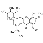 CAS#: 15738-23-5, 8-Hydroxy-5,7-Dimethoxy-2-[(7E,9E,11E)-4-Methoxy-3,5,6,11-Tetramethyl-7,9,11-Tridecatrien-1-Yl]-3-Methyl-4H-Chromen-4-One