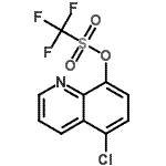 CAS 登录号：157437-38-2， 5-氯-8-喹啉基三氟甲烷磺酸酯