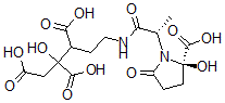 CAS#: 157568-17-7, 5-[[(2S)-2-[(2R)-2-Carboxy-2-Hydroxy-5-Oxopyrrolidin-1-Yl]Propanoyl]Amino]-2-Hydroxypentane-1,2,3-Tricarboxylic Acid