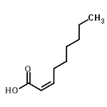 CAS 登录号：1577-98-6， (2Z)-2-壬烯酸