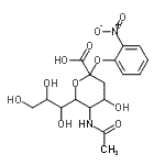 CAS#: 157707-92-1, 2-Nitrophenyl 5-acetamido-3,5-dideoxy-6-(1,2,3-trihydroxypropyl)hex-2-ulopyranosidonic acid
