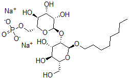CAS#: 157758-69-5, Disodium [(2R,3S,4S,5S,6R)-6-[(2S,3S,4S,5S,6R)-4,5-Dihydroxy-6-(Hydroxymethyl)-2-Octoxyoxan-3-Yl]Oxy-3,4,5-Trihydroxyoxan-2-Yl]Methyl Phosphate