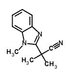 CAS#: 157763-84-3, 2-Methyl-2-(1-Methyl-1H-Benzimidazol-2-Yl)Propanenitrile