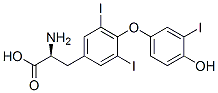 CAS 登录号:15785-49-6, O-(4-羟基-3-碘苯基)-3,5-二碘-L-酪氨酸,标记与(125I)碘