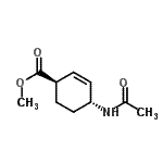CAS 登录号：157930-18-2， 甲基(1R,4R)-4-乙酰氨基-2-环己烯-1-羧酸酯