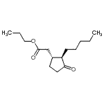 CAS 登录号：158474-72-7， 丙基[(1R,2R)-3-氧代-2-戊基环戊基]乙酸酯