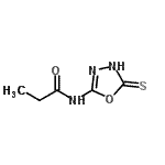 CAS 登录号：158602-95-0， N-(5-硫代-4,5-二氢-1,3,4-恶二唑-2-基)丙酰胺