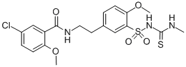 CAS#: 158751-64-5, 5-Chloro-2-Methoxy-N-[2-[4-Methoxy-3-[[[(Methylamino)Thioxomethyl]Amino]Sulfonyl]Phenyl]Ethyl]-Benzamide