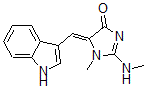 CAS#: 158761-04-7, (5E)-5-(1H-indol-3-ylmethylidene)-1-methyl-2-methylamino-imidazol-4-one