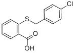 CAS 登录号：15887-84-0， 2-[(4-氯苄基)硫基]苯甲酸