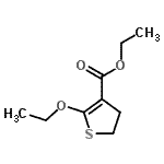 CAS 登录号：158875-36-6， 乙基2-乙氧基-4,5-二氢-3-噻吩羧酸酯
