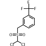 CAS 登录号：15894-29-8， 1-{[(二氯甲基)磺酰基]甲基}-3-(三氟甲基)苯
