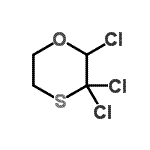 CAS 登录号：15924-19-3， 2,3,3-三氯-1,4-氧硫杂环已烷