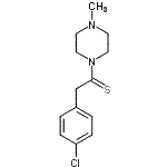 CAS 登录号：159298-83-6， 2-(4-氯苯基)-1-(4-甲基-1-哌嗪基)乙硫酮